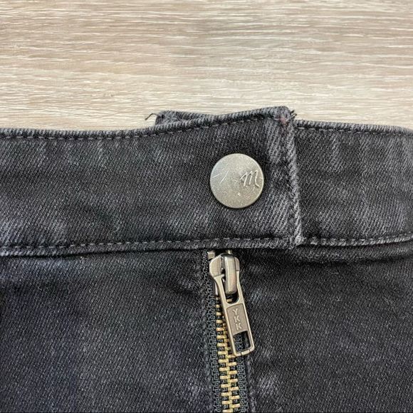 Madewell Black Mini Denim Skirt  size 29 - Picture 6 of 8